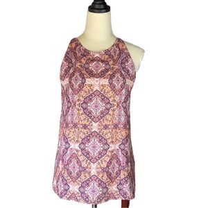 Tabitha Webb Multicolored, Lined Sleeveless Blouse. Like New (Size: Small)